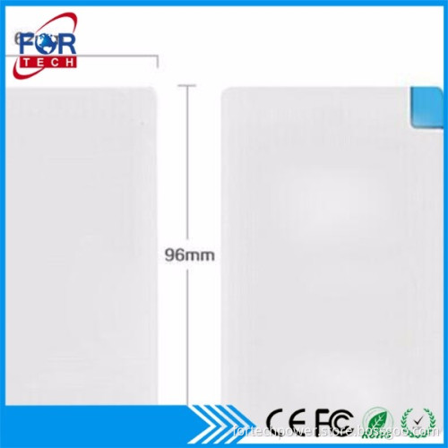 Utral Slim 2300mah Business Card Power Bank Thin Mobile Charger With Cable
